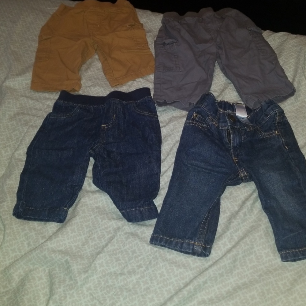4 pair carters 3 months pants